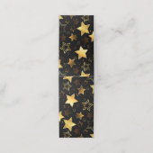 Nahtloses Muster mit goldenen Sternen Treuekarte (Außenseite Aufgefaltet)