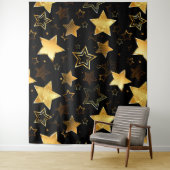 Nahtloses Muster mit goldenen Sternen Wandteppich (Beispiel)