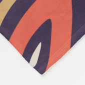 Nahtloses Muster mit Graffiti Curve Formen. Mischu Fleecedecke (Ecke)