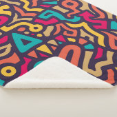 Nahtloses Muster mit Graffiti Curve Formen. Mischu Sherpadecke (3/4)