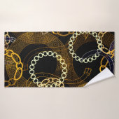 Nahtloses Muster mit Gürteln, Gürtelmanderketten  Badehandtuch (Badehandtuch)