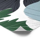 Nahtloses Muster mit handgezeichnet zarten Blume. Poster (Ecke)