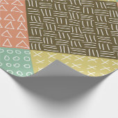 Nahtloses Muster mit handgezeichnetem Hipster Geschenkpapier (Ecke)