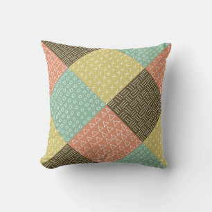  Nahtloses Muster mit handgezeichnetem Hipster Kissen