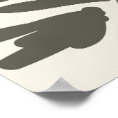 Nahtloses Muster mit handgezeichneten Blume Poster (Ecke)