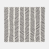 Nahtloses Muster mit handgezeichneten Pinselstrich Fleecedecke (Vorderseite (Horizontal))