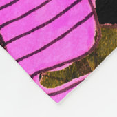 Nahtloses Muster mit handgezeichneten tropischen B Fleecedecke (Ecke)