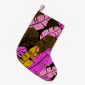 Nahtloses Muster mit handgezeichneten tropischen B Kleiner Weihnachtsstrumpf (Vorderansicht (hängend))