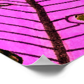 Nahtloses Muster mit handgezeichneten tropischen B Poster (Ecke)