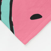 Nahtloses Muster mit handgezeichneten Wassermelone Fleecedecke (Ecke)