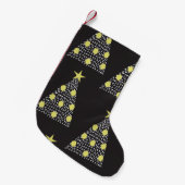 Nahtloses Muster mit handgezeichneten Weihnachtsbä Kleiner Weihnachtsstrumpf (Vorderansicht (hängend))