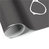 Nahtloses Muster mit handgezeichneter Brille, Mode Geschenkpapier (Rolleneckpunkt)