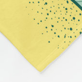 nahtloses Muster mit handgezücktem Zitronengarten Fleecedecke (Ecke)