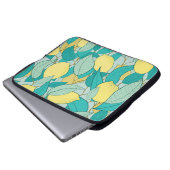 nahtloses Muster mit handgezücktem Zitronengarten Laptopschutzhülle (Vorne Knopf)