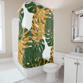 Nahtloses Muster mit hawaiianischem Regenwald. Ret Duschvorhang (Beispiel)