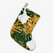 Nahtloses Muster mit hawaiianischem Regenwald. Ret Kleiner Weihnachtsstrumpf (Vorderansicht (hängend))