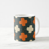 Nahtloses Muster mit hellen geometrischen Elemente Kaffeetasse (VorderseiteRechts)