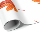 Nahtloses Muster mit Herbstblättern. Aquarellha Geschenkpapier (Rolleneckpunkt)