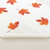 Nahtloses Muster mit Herbstblättern. Aquarellha Sherpadecke (3/4)