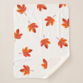 Nahtloses Muster mit Herbstblättern. Aquarellha Sherpadecke (Vorderseite)