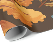Nahtloses Muster mit Herbstblättern, für Geschenkpapier (Rolleneckpunkt)