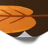 Nahtloses Muster mit Herbstblättern, für Poster (Ecke)