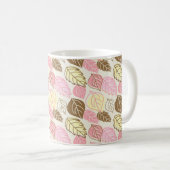 Nahtloses Muster mit Herbstblättern Kaffeetasse (VorderseiteRechts)