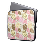 Nahtloses Muster mit Herbstblättern Laptopschutzhülle (Vorderseite Links)