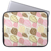 Nahtloses Muster mit Herbstblättern Laptopschutzhülle (Vorderseite)