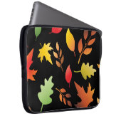 Nahtloses Muster mit herbstgefallenen Blättern und Laptopschutzhülle (Vorne Rechts)