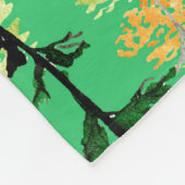 Nahtloses Muster mit Herbstwald Fleecedecke (Ecke)