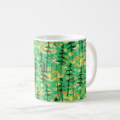 Nahtloses Muster mit Herbstwald Kaffeetasse (VorderseiteRechts)