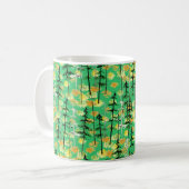 Nahtloses Muster mit Herbstwald Kaffeetasse (Vorderseite Links)