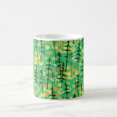 Nahtloses Muster mit Herbstwald Kaffeetasse (Mittel)