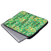 Nahtloses Muster mit Herbstwald Laptopschutzhülle (Vorne Knopf)