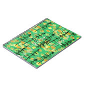 Nahtloses Muster mit Herbstwald Notizblock (Linke Seite)