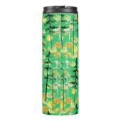 Nahtloses Muster mit Herbstwald Thermosbecher (Rückseite)