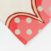Nahtloses Muster mit Herzen. Happy Valentine's Da Fleecedecke (Ecke)