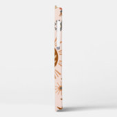 Nahtloses Muster mit Himmelsauge, Mond, Sonne Case-Mate iPhone Hülle (Rückseite / Links)