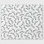 Nahtloses Muster mit hohen Absätzen Glamour Schuhe Geschenkpapier (Flach)