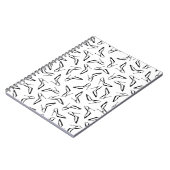 Nahtloses Muster mit hohen Absätzen Glamour Schuhe Notizblock (Linke Seite)