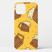 Nahtloses Muster mit Holzfaser-Bier, p Case-Mate iPhone Hülle (Rückseite)