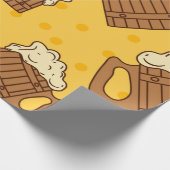 Nahtloses Muster mit Holzfaser-Bier, p Geschenkpapier (Ecke)