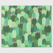 Nahtloses Muster mit Kakteen Geschenkpapier (Flach)