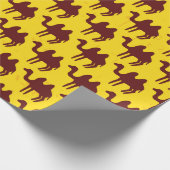 Nahtloses Muster mit Kameln. Geschenkpapier (Ecke)