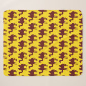 Nahtloses Muster mit Kameln. Sherpadecke (Vorderseite (Horizontal))