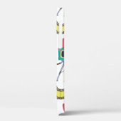 Nahtloses Muster mit Kameras und Filmstreifen Case-Mate iPhone Hülle (Rückseite / Links)