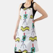 Nahtloses Muster mit Kameras und Filmstreifen Schürze (InSitu)