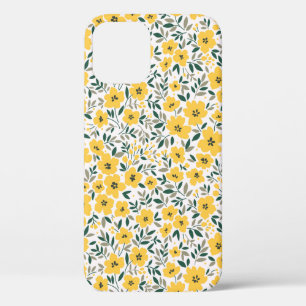 Nahtloses Muster mit kleinen gelben Blumen Case-Mate iPhone Hülle