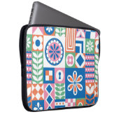 Nahtloses Muster mit Kürbis, handgezeichnet in Ret Laptopschutzhülle (Vorne Rechts)